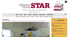 Desktop Screenshot of pipestonestar.com